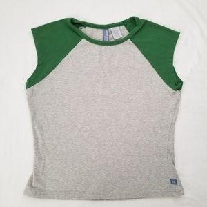 Active Wear stretch short sleeve Top Sz L juniors